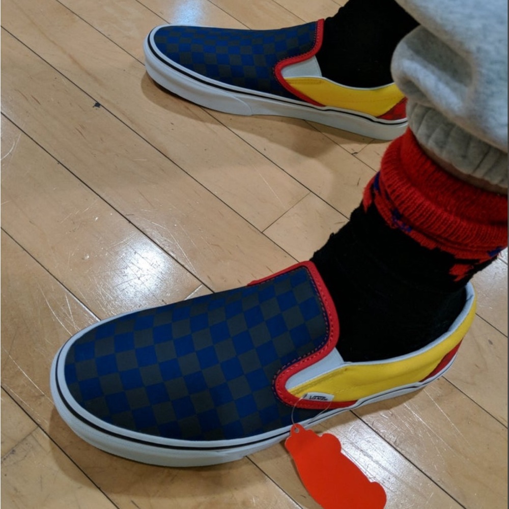 Men’s Vans Classic Slip-On Checkerboard -  Size 12 (USA)